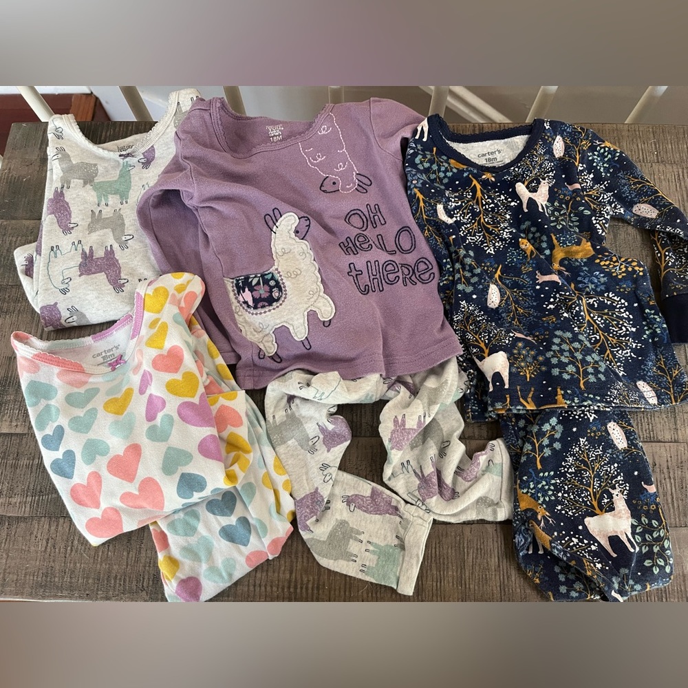 18m Carter’s Long Sleeve PJ sets